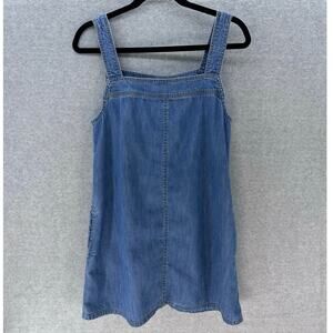 BDG Urban Outfitters Womens sz M Denim Dress Jumper Pockets BOHO Streetwear